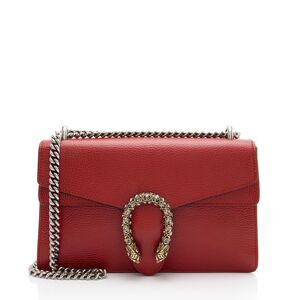 Gucci Leather Crystal Dionysus Medium Shoulder Bag